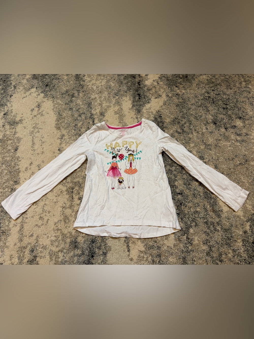 Maggie & Zoe New Years girls size 7/8 shirt